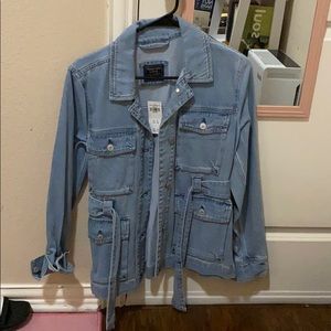 Abercrombie and Fitch  denim tie jacket